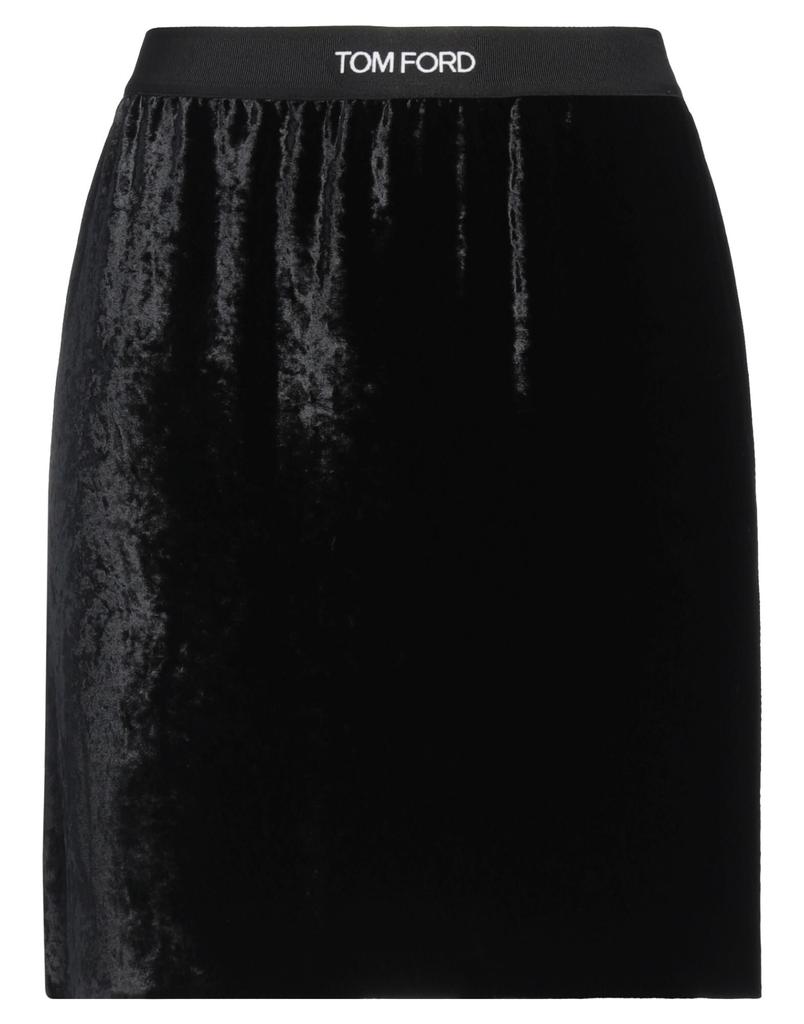 Tom Ford Brown Ribbed Knit Skirt With High Waist And Pencil