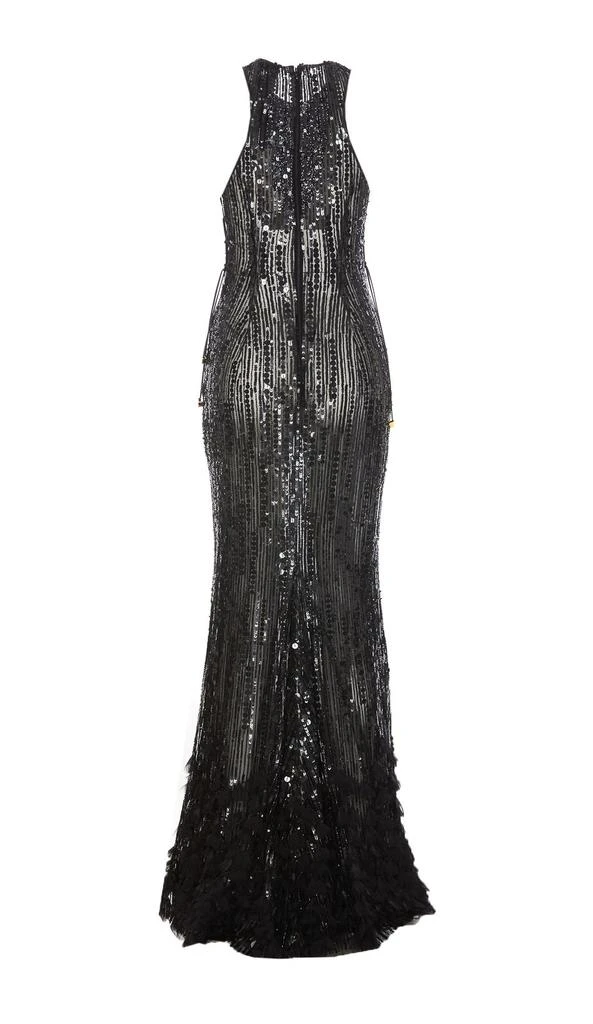 ELISABETTA FRANCHI Elisabetta Franchi Embroidered Red Carpet Dress 2