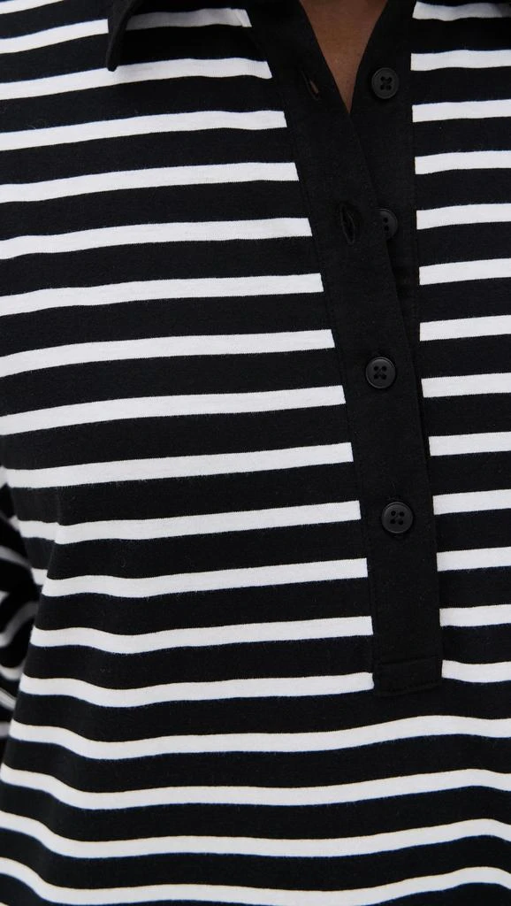 ATM Anthony Thomas Melillo Stripe Classic Short Sleeve Polo Dress 5