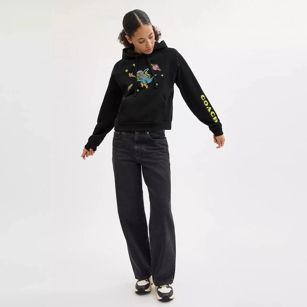 Coach Cosmic Coach Rexy Print Raglan Hoodie 2
