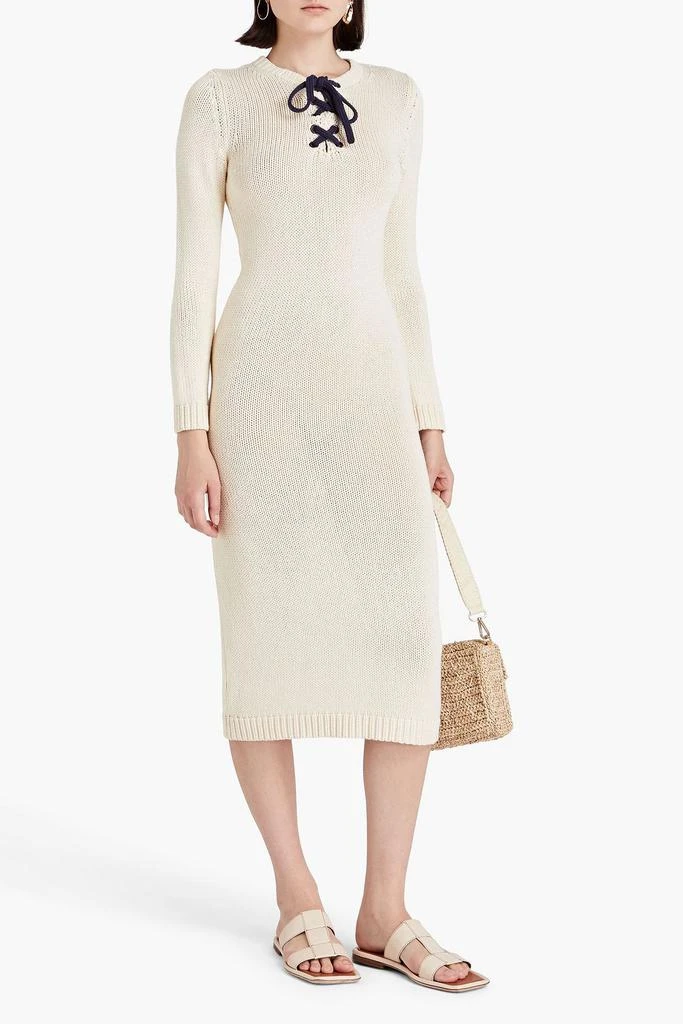 Zimmermann Lace-up cotton midi dress 2
