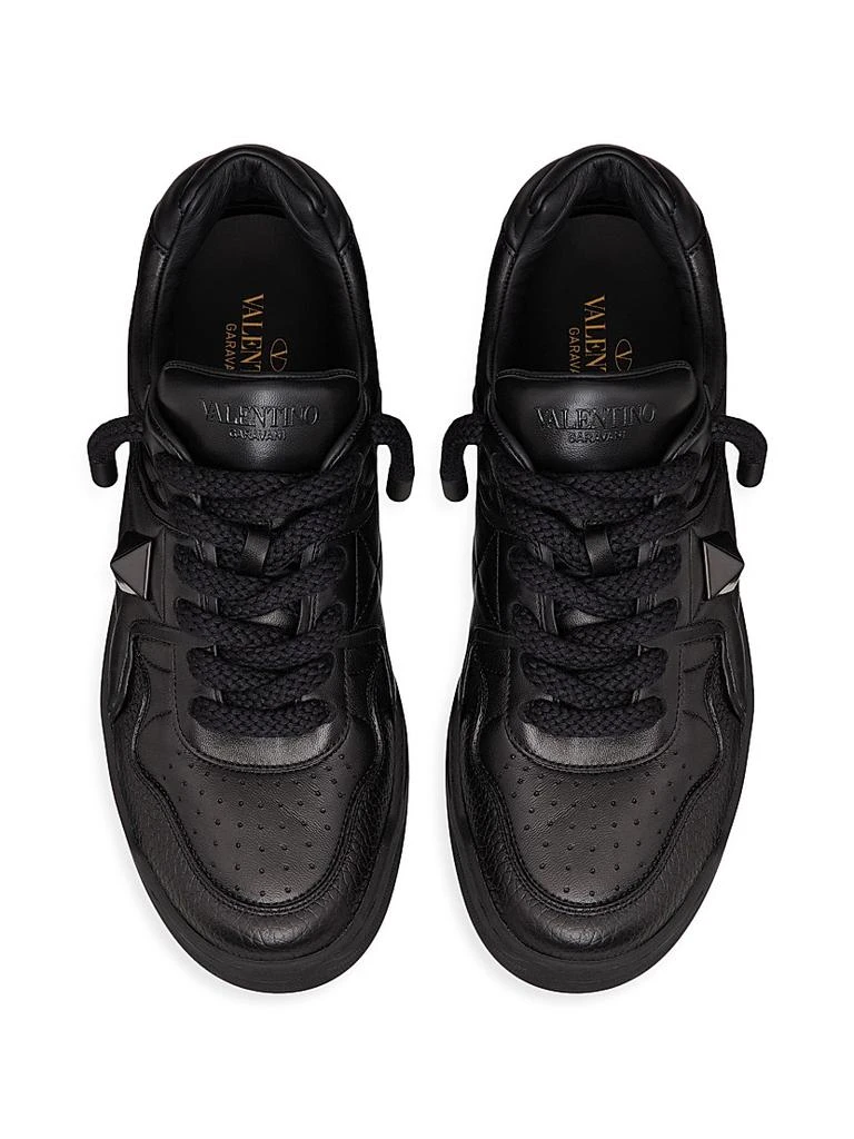 Valentino One Stud XL Nappa Leather Low Top Sneakers 4