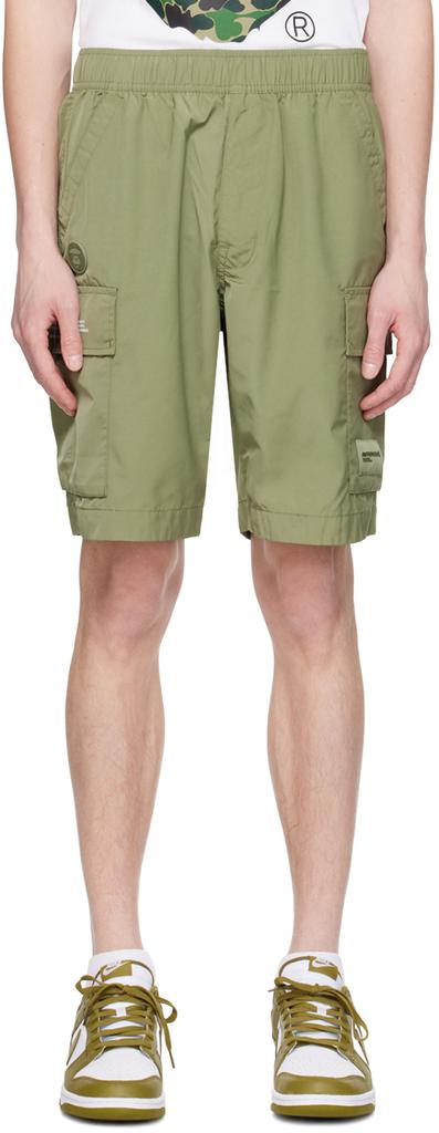 AAPE by A Bathing Ape Khaki Drawstring Shorts