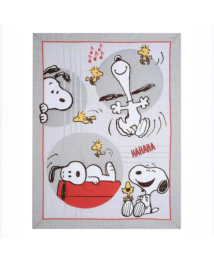 Bedtime Originals Toddler Snoopy Love 4-Piece Bedding Set - Gray/Red/White 3