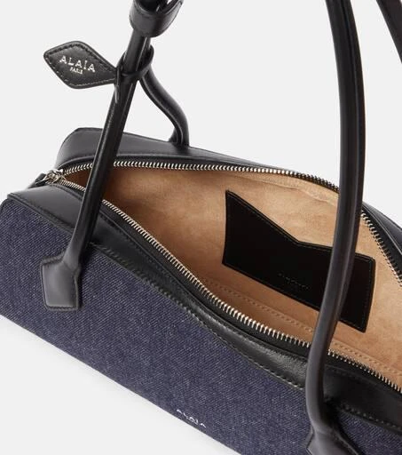 Alaïa Le Teckel Medium denim shoulder bag 3