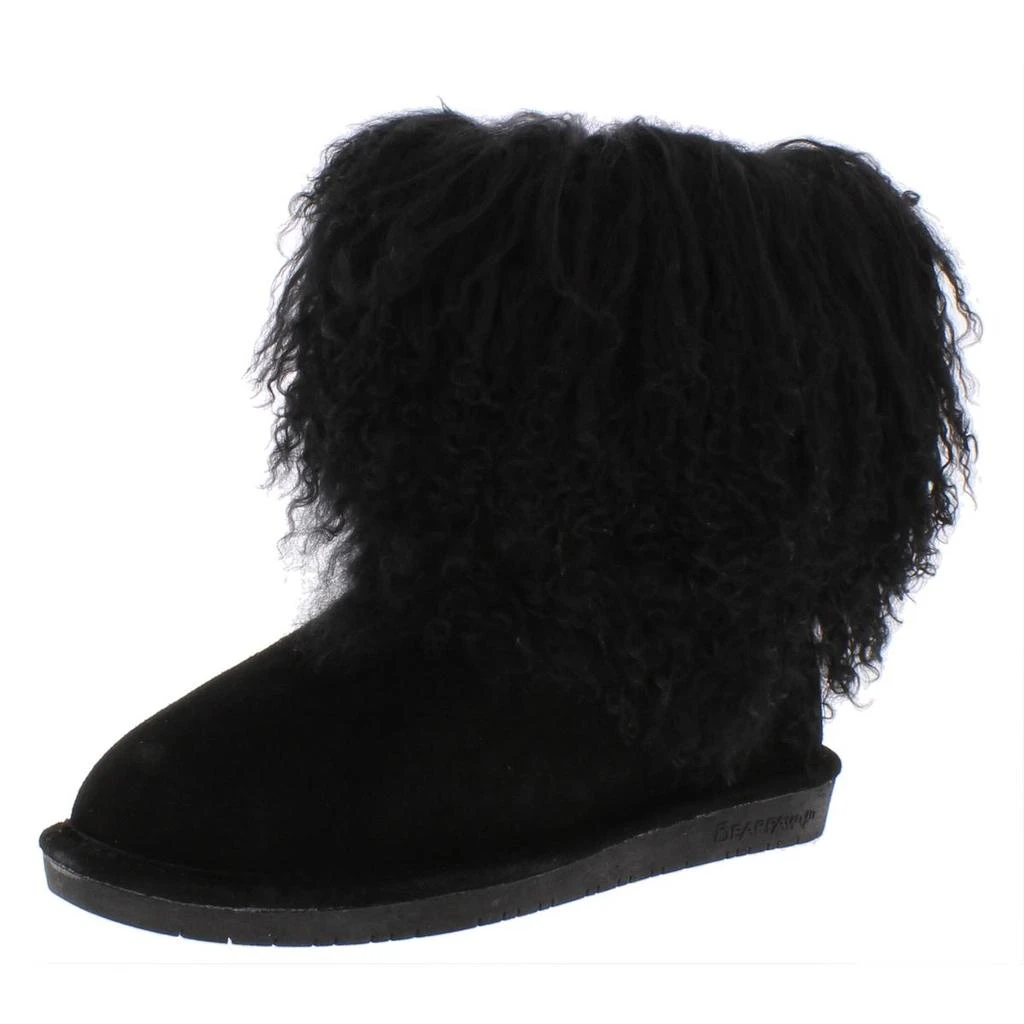 Bearpaw Boo Womens Mixed Media Fur Casual Boots 4