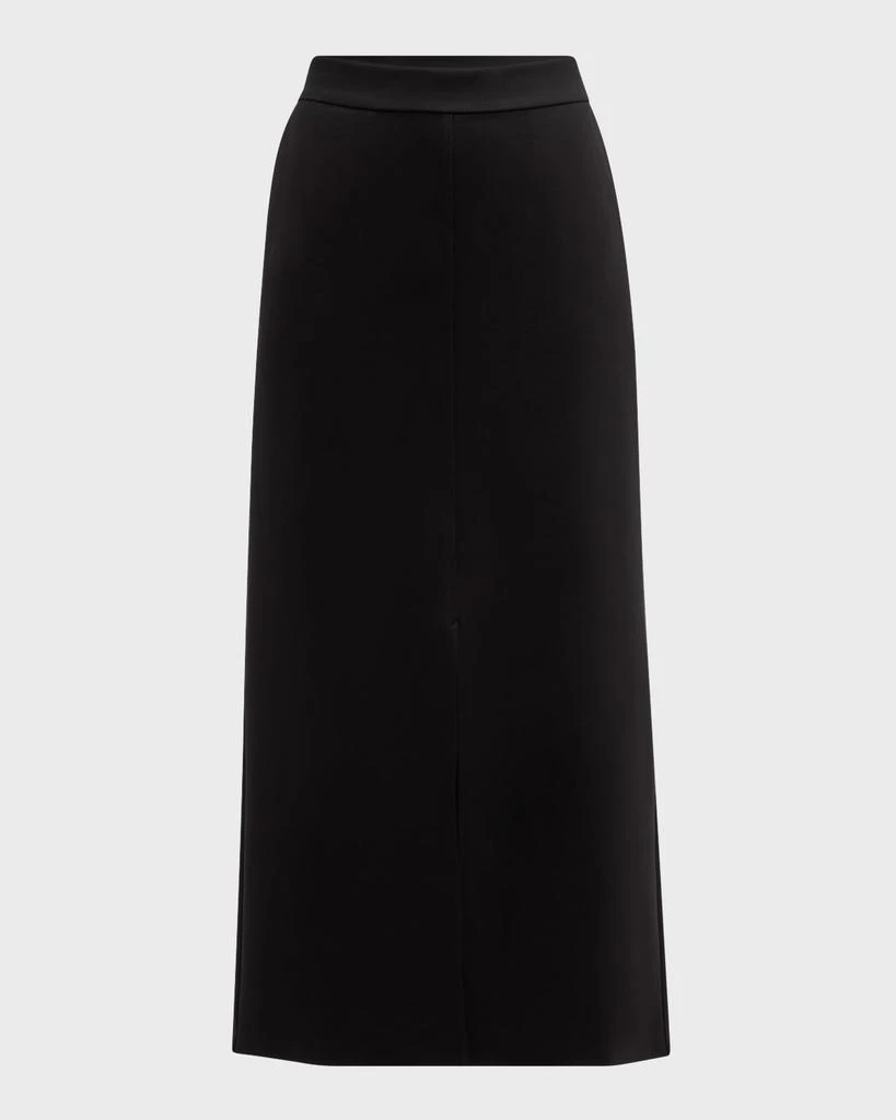 Eileen Fisher Straight Front-Slit Flex Ponte Maxi Skirt 1