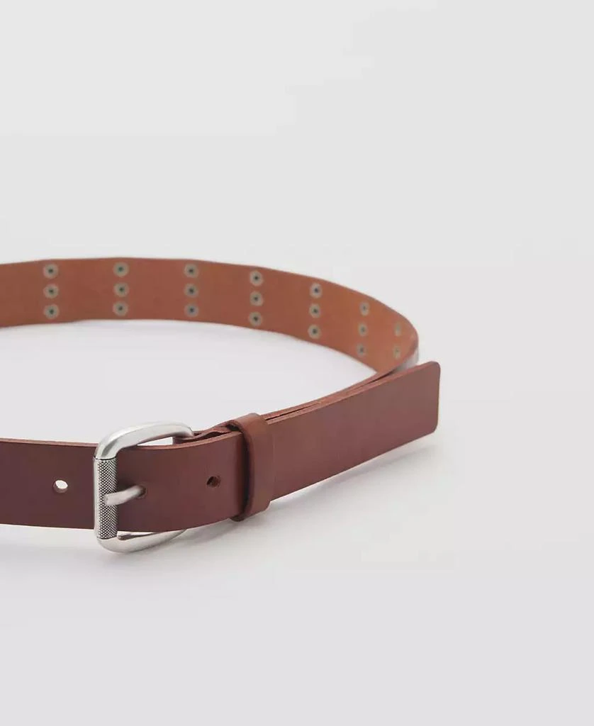 Mango Women's Stud Leather Belt 2