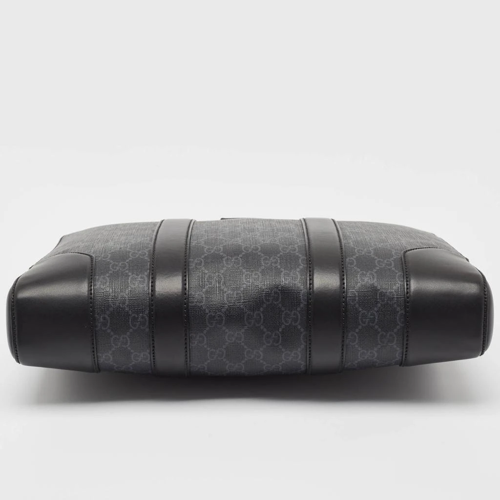 Gucci Gucci Black GG Supreme Canvas and Leather Briefcase Bag 7