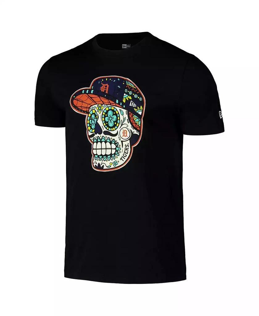 New Era Men's Black Detroit Tigers Sugar Skulls T-Shirt 3