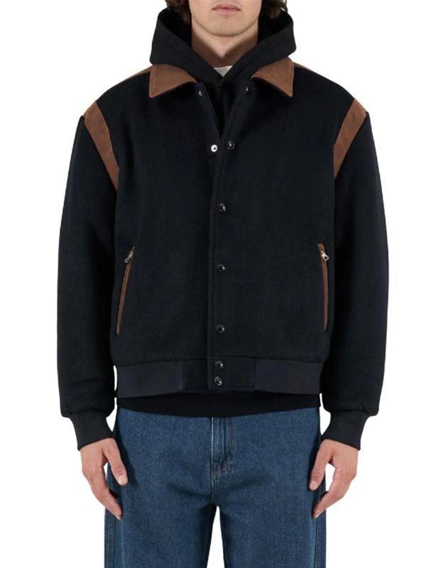 Krost Oversized Wool Blend Varsity Jacket 3