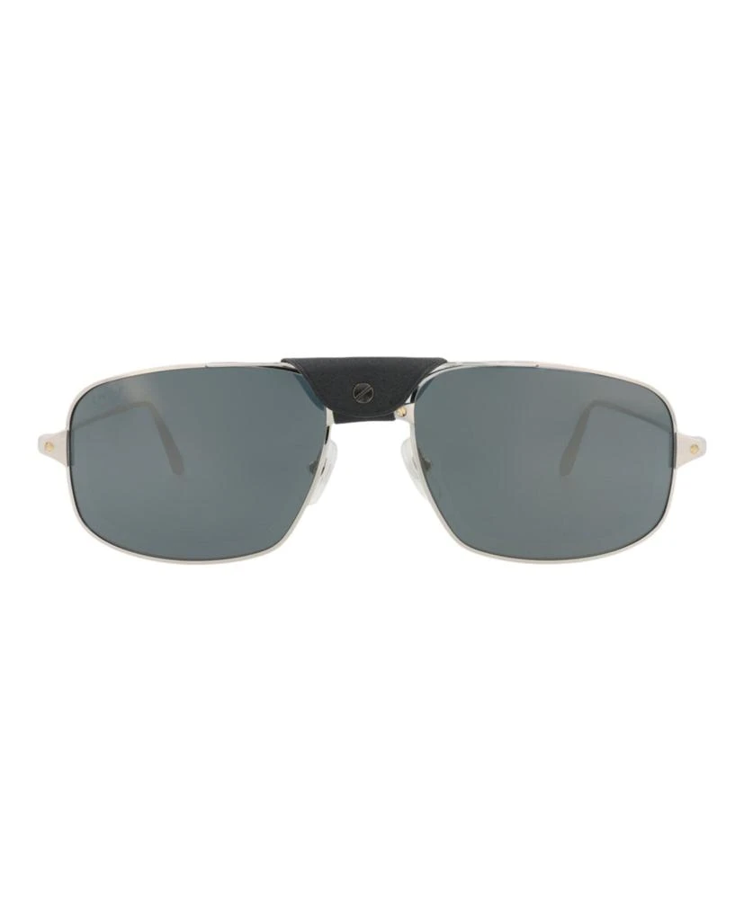 Montblanc Gold & Grey Rimless Square Men display picture 1