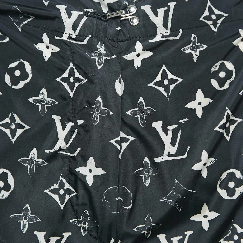 Louis Vuitton Louis Vuitton Black Stencil Effect Monogram Print Nylon Shorts M 3