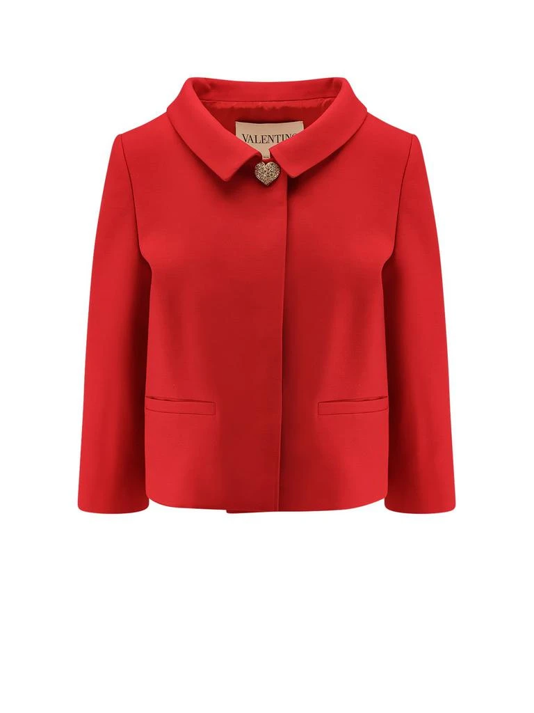 Valentino Valentino Crepe Couture Buttoned Jacket from Cettire