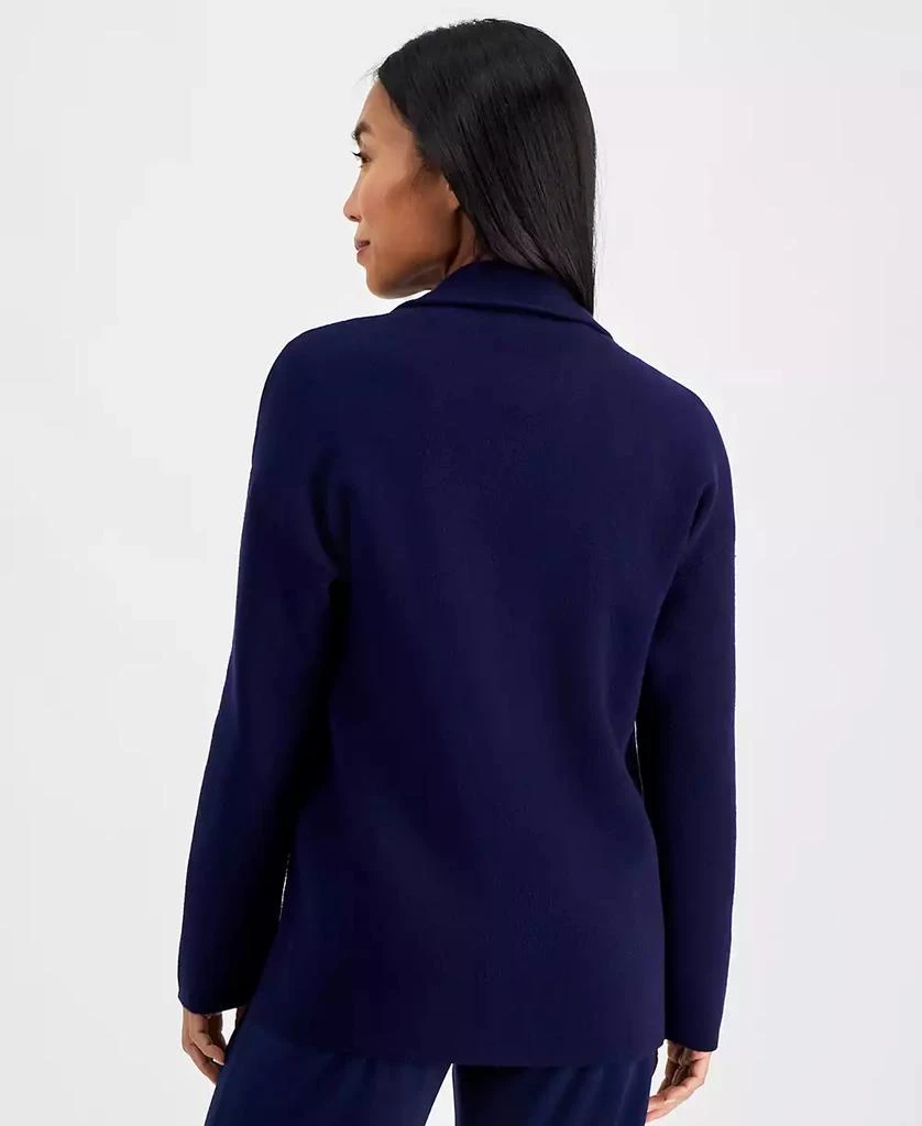 AK Anne Klein Petite Open-Front Long-Sleeve Blazer Cardigan 3