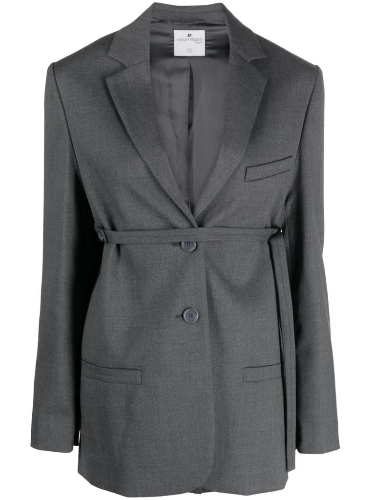 Courrèges Tailored Belted Blazer