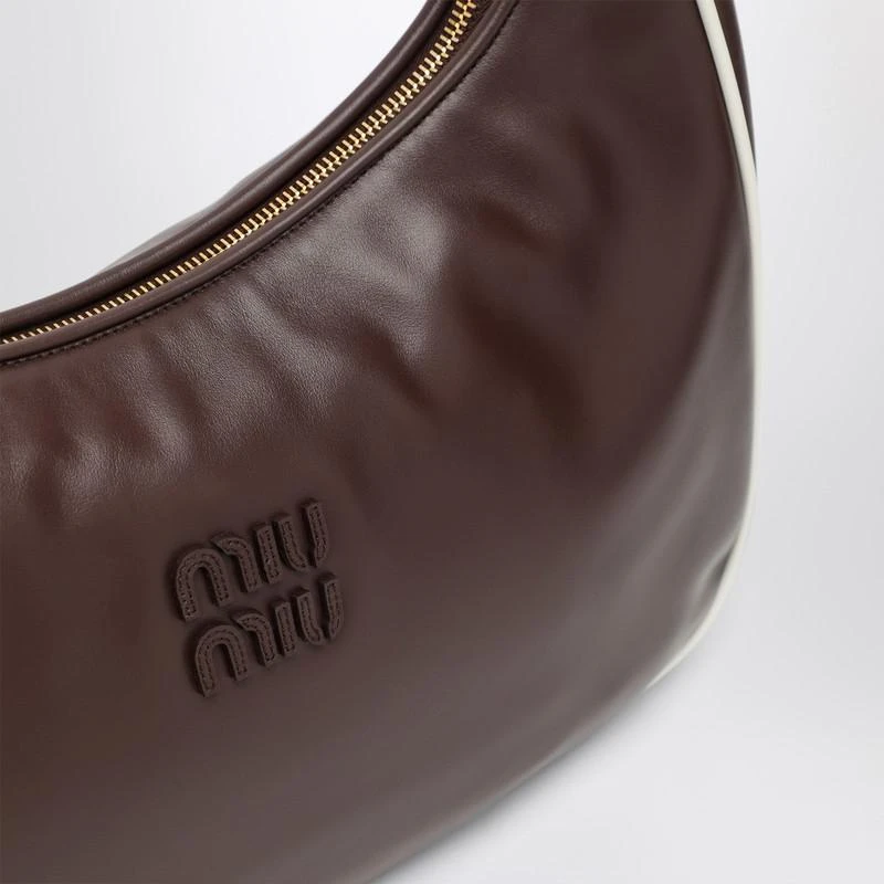 Miu Miu Brown/white leather handbag 6