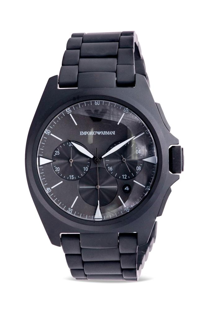 Armani Emporio  Black Stainless Steel Mens Watch