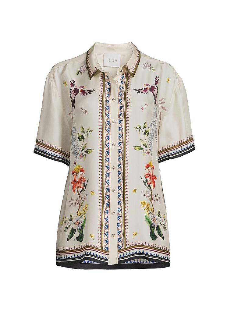 (取寄) ジョニー ワズ レディース 3/4 スリーブ プレリー ブラウザ - ヒアシンス Johnny Was women 3/4 Sleeve Prairie Blouse - Hyacinth Monse Stripe Women's Johnny Was 3/4 Sleeve Prairie Blouse - Hyacinth
