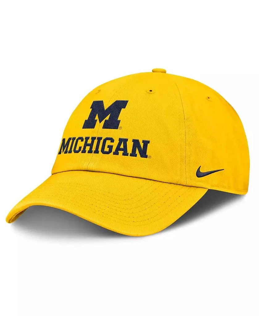NIKE Men's Maize Michigan Wolverines 2025 Sideline Club Adjustable Hat 3