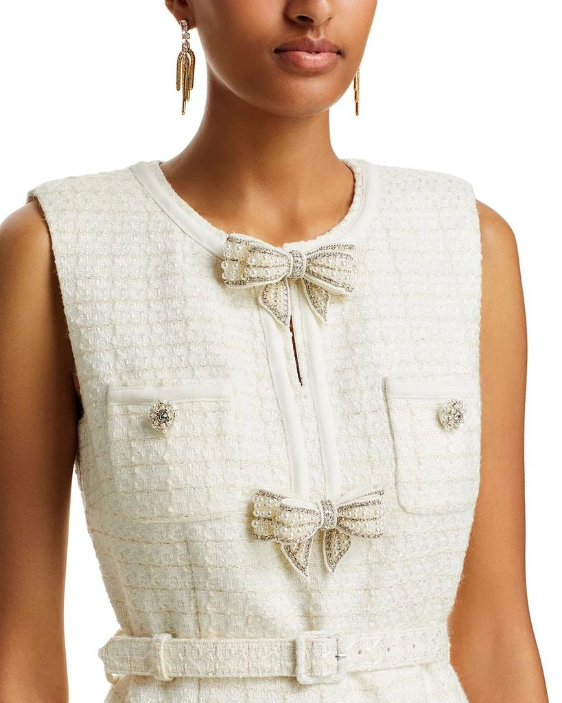 Self Portrait Bouclé Embellished Bow Jumpsuit 2