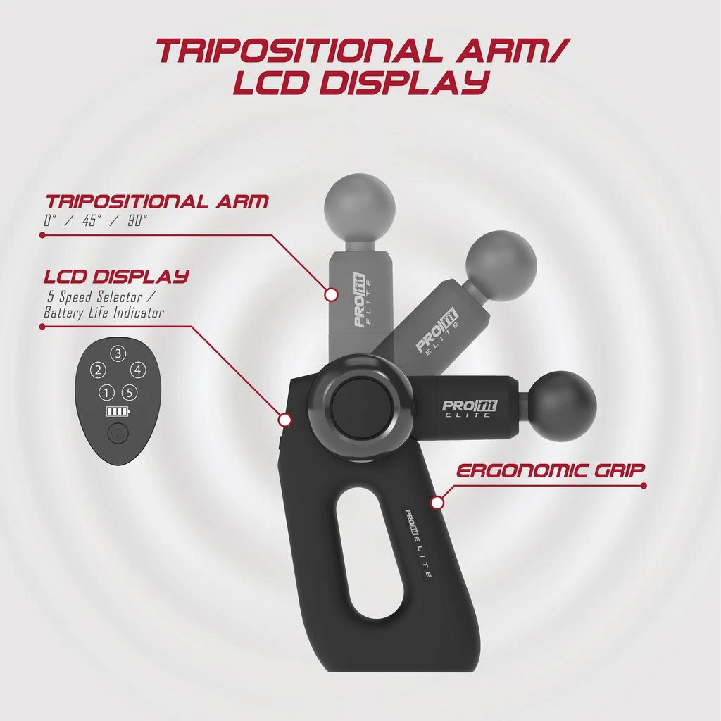 Tzumi PROfit Elite Percussion Muscle Massager 3
