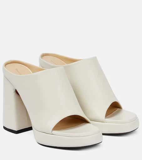 Proenza Schouler Forma leather platform mules 1
