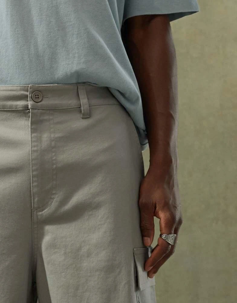 ASOS ASOS DESIGN super baggy cargo trouser in grey 5