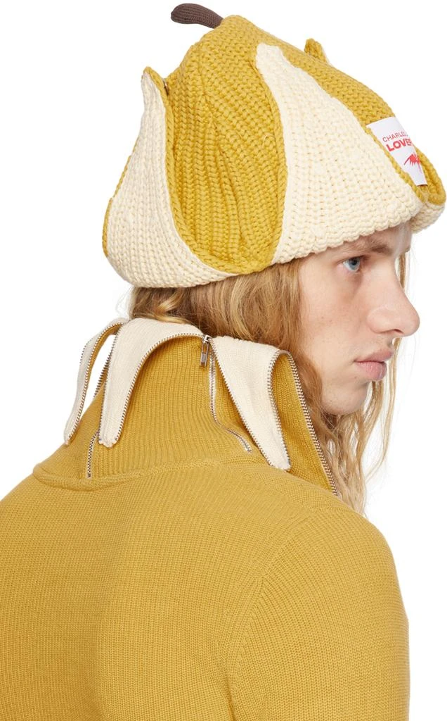 Charles Jeffrey Loverboy Yellow Chunky Banana Beanie 3
