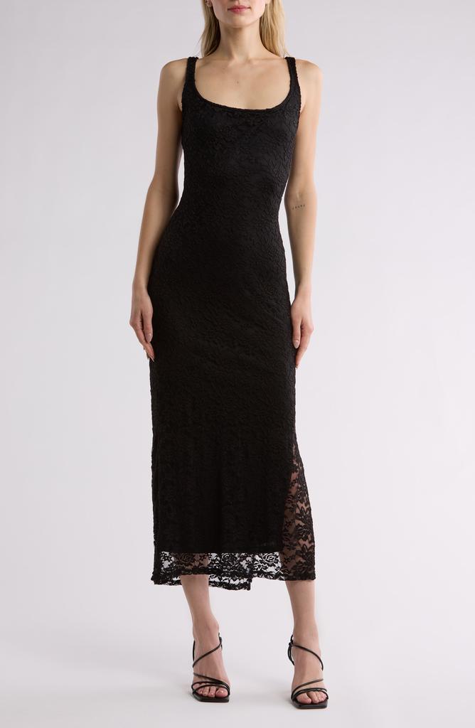 Bebe Sleeveless Lace Maxi Dress