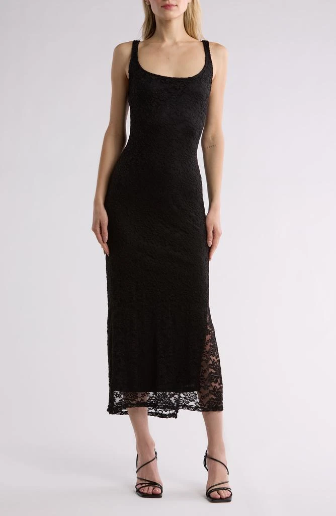 bebe Sleeveless Lace Maxi Dress 1