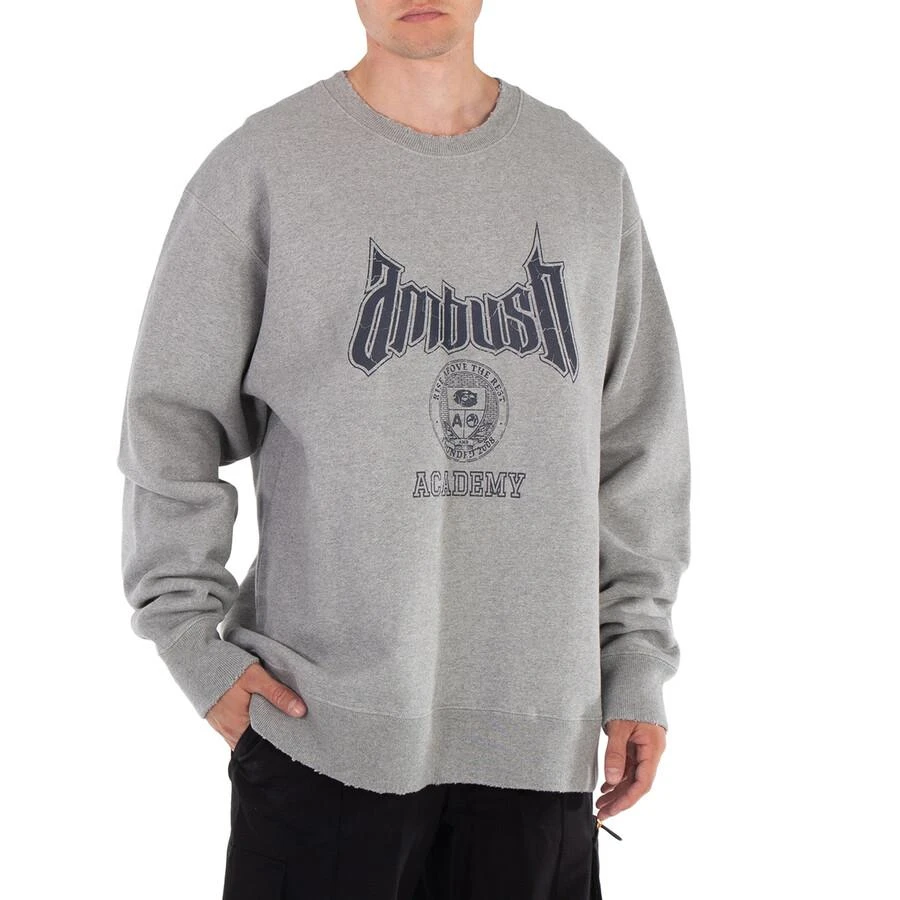 Ambush Grey Academy Crewneck Sweatshirt 3