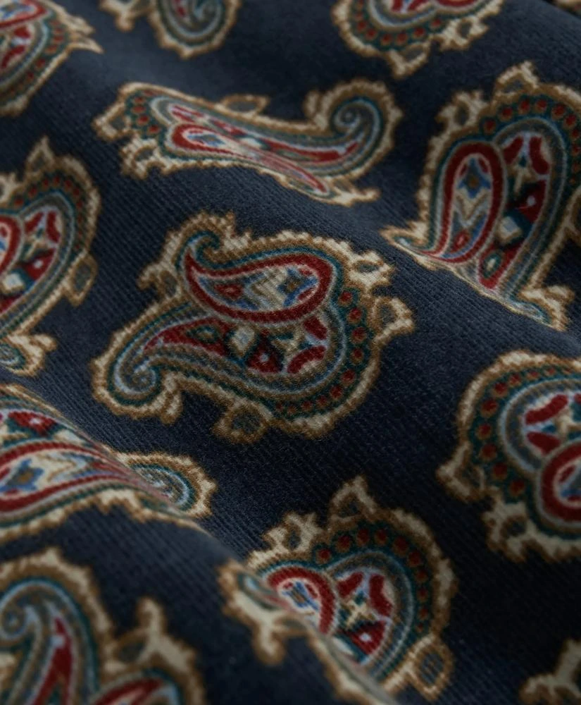 Brooks Brothers Cotton Pinwale Corduroy Paisley Sport Shirt, Button-Down Collar 3