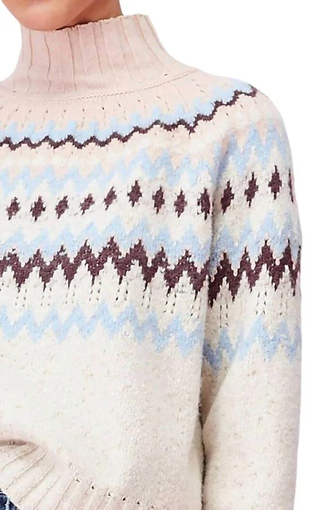Rebecca Taylor Rebecca Taylor - Cozy Wool Fairisle High Neck Pullover 3