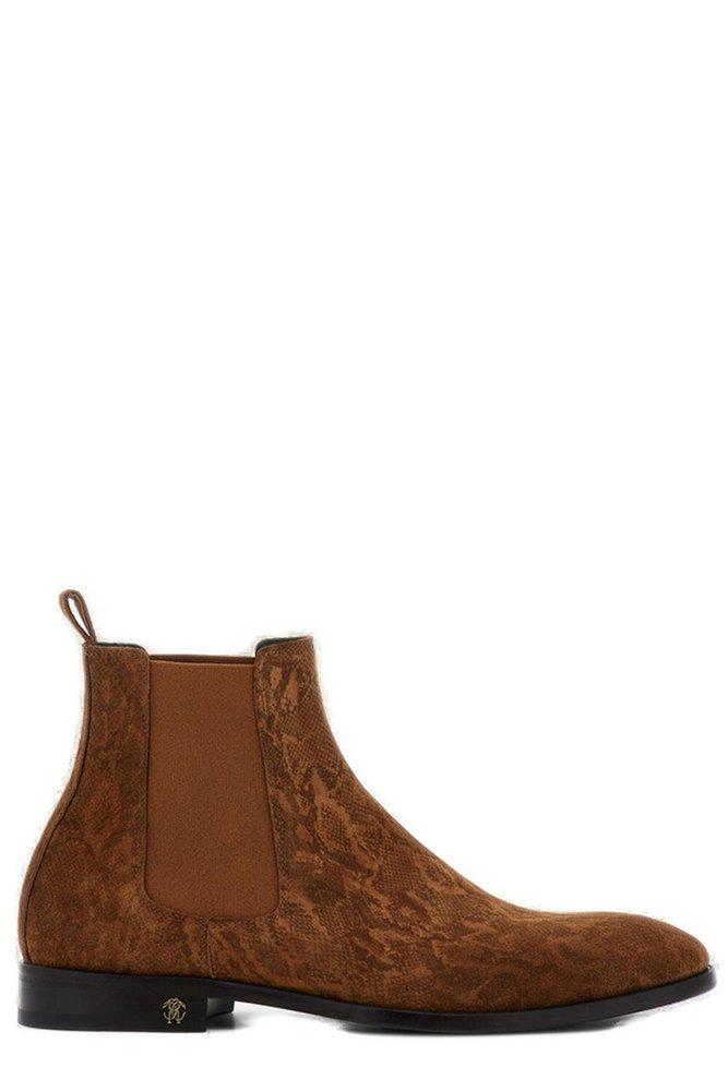 Roberto Cavalli Roberto Cavalli Round-Toe Chelsea Boots