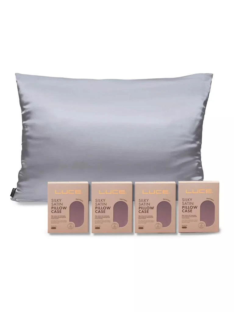 Luce Silky Satin Pillowcase Bundle 4 Piece 1