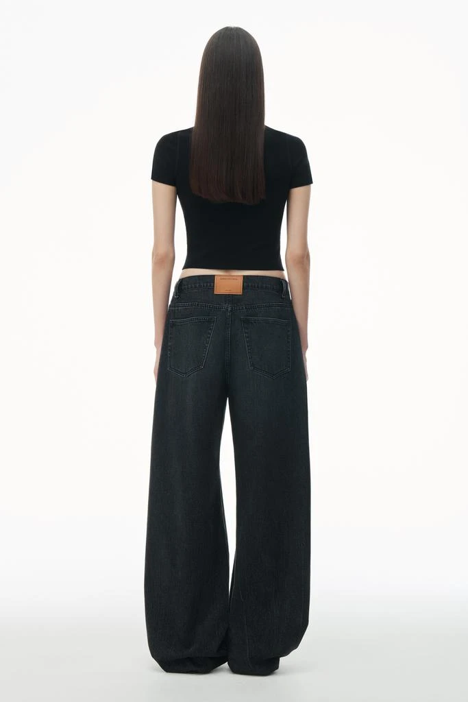 Alexander Wang LOGO PATCH MOCKNECK TOP IN BODYCON KNIT 4