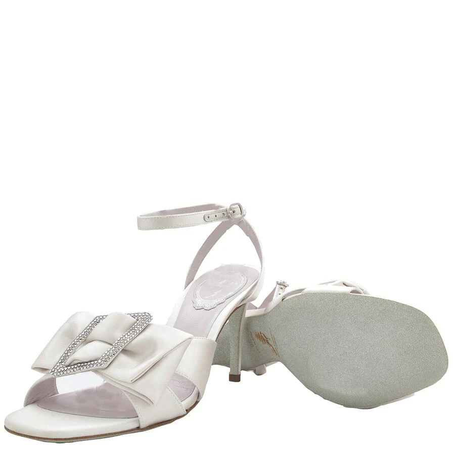Rene Caovilla Sara 80 Bow Satin Sandals 2