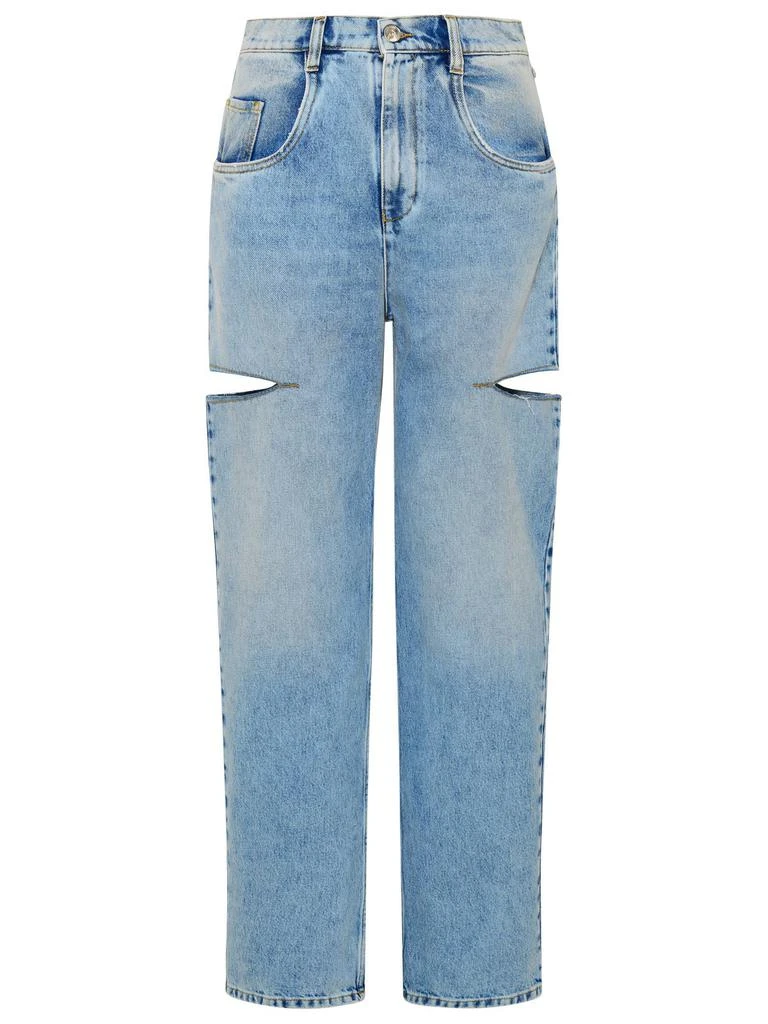 MAISON MARGIELA Maison Margiela Mid-Rise Cut-Out Detailed Jeans 1