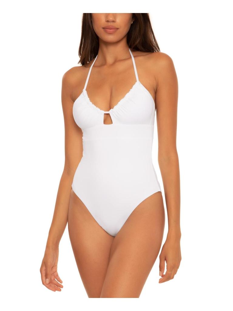 BECCA BY REBECCA VIRTUE Womens Removable Padding Polyester One-Piece Swimsuit