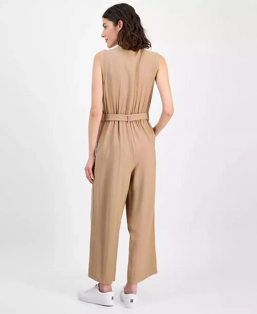 Nautica Jeans Women's Sleeveless Wide Leg Belted Jumpsuit 5
