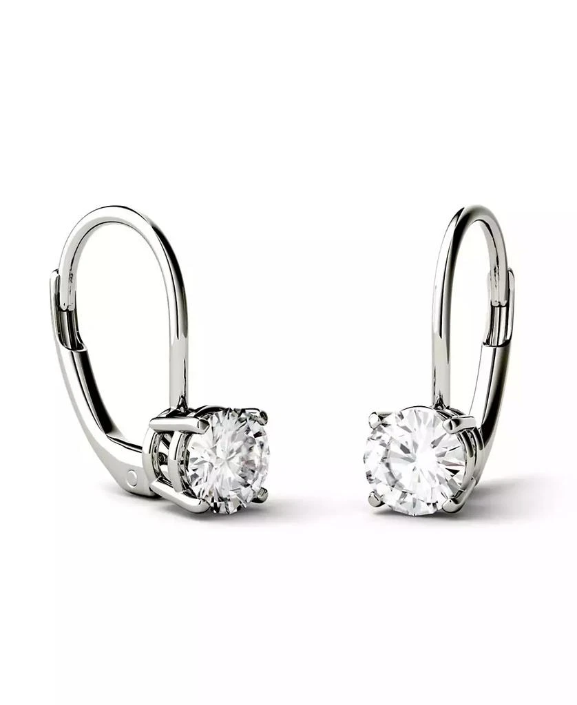 Charles & Colvard Moissanite Leverback Earrings (3 ct. t.w. Diamond Equivalent) in 14k White or Yellow Gold 2