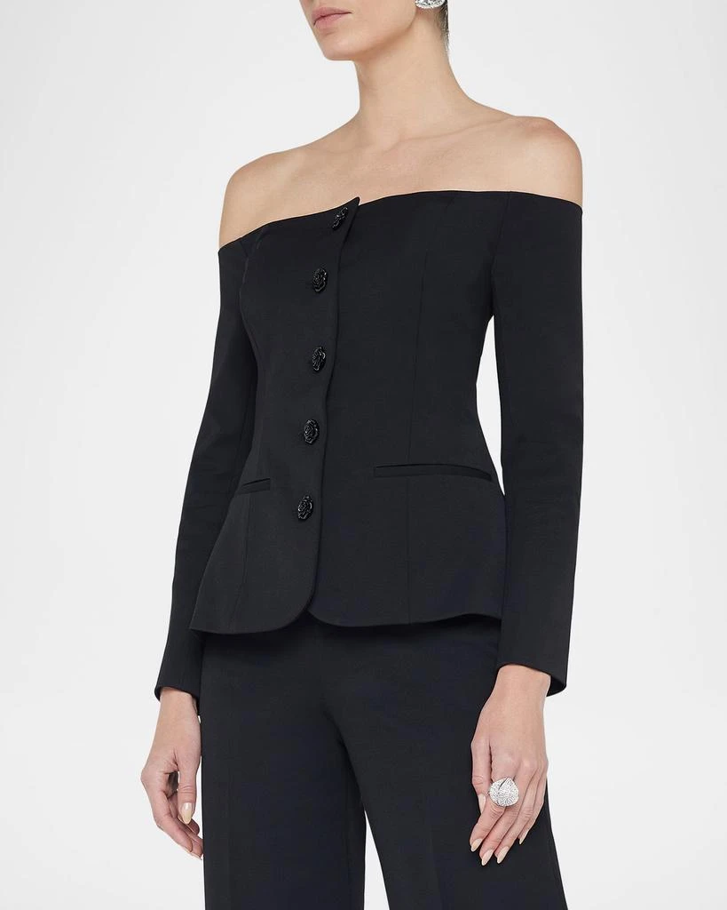L'Agence Alice Off-Shoulder Blazer 5