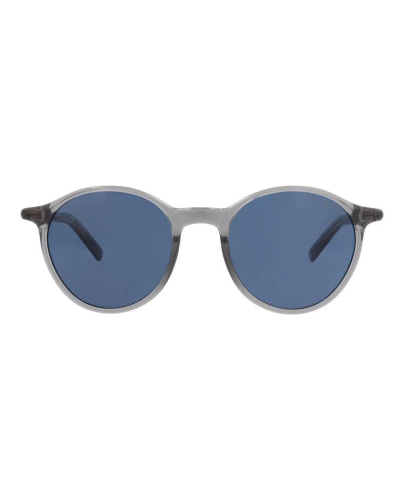 MontBlanc Round-Frame Recycled Injected Acetate Sunglasses