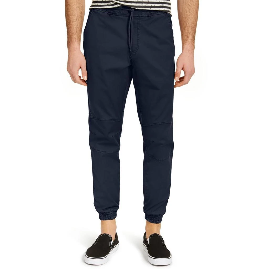 Sun + Stone Articulated Mens High Rise Drawstring Hem Jogger Pants 3