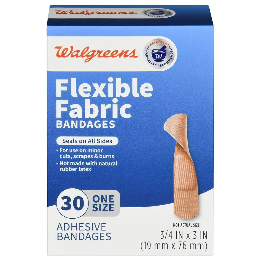 Walgreens Flexible Fabric Bandages 3/4 in x 3 in