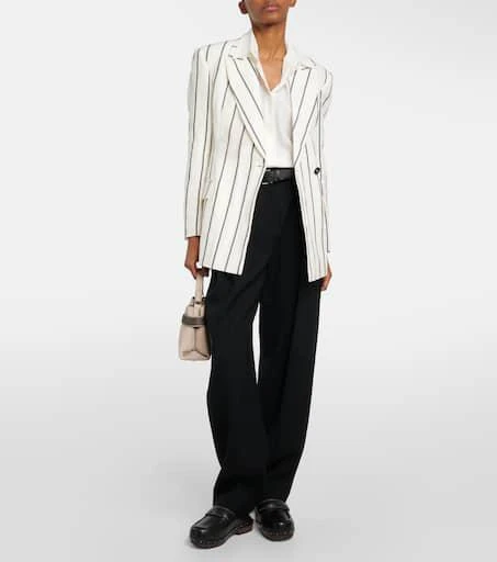 Brunello Cucinelli High-rise gabardine wide-leg pants 2