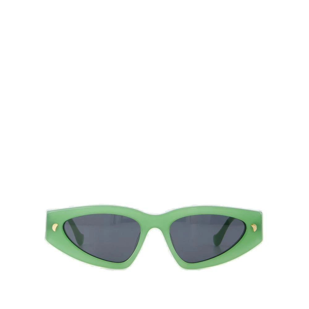 Off-White Lucio Brown Rectangular Unisex Sunglasses OERI039  display picture 2