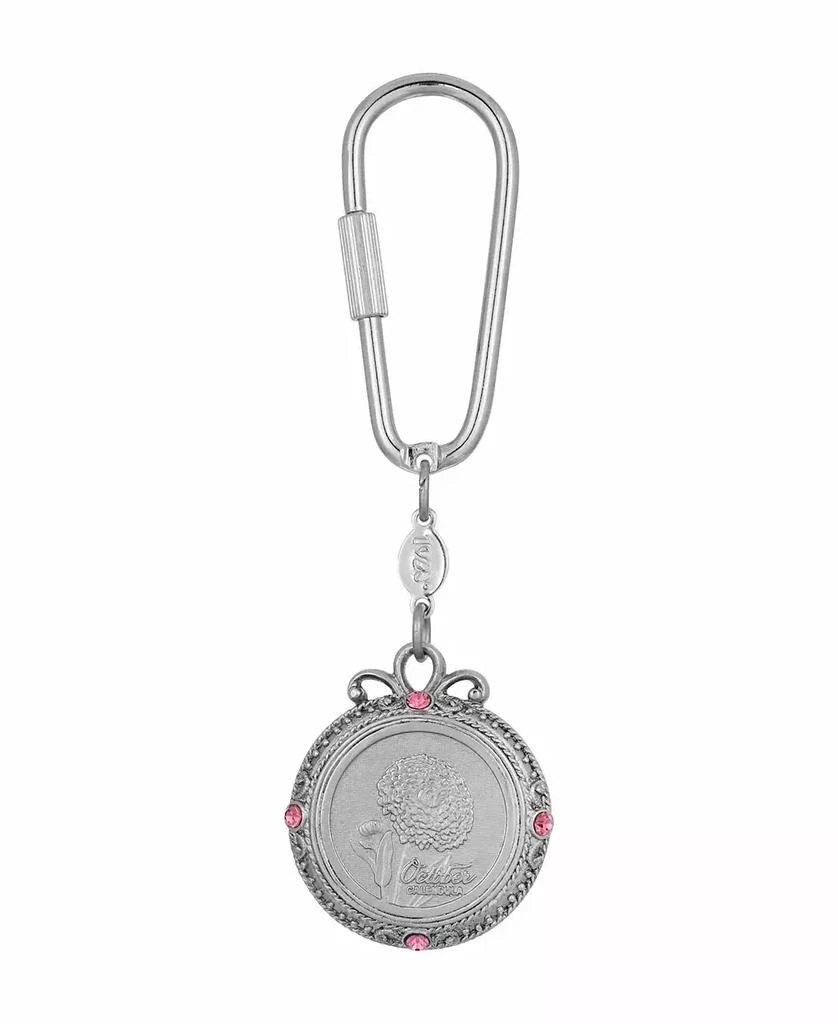 2028 Women's October Flower of the Month Calendula Key Fob 1