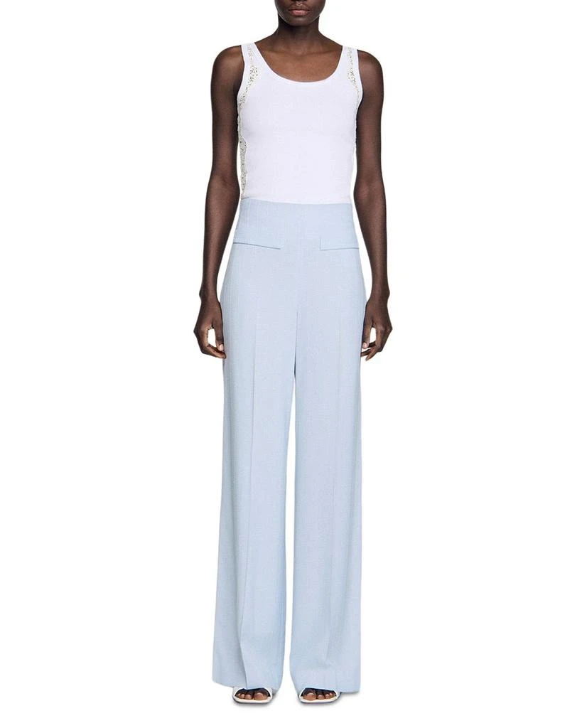 Sandro Concorde Stripe Sequin Pants 5